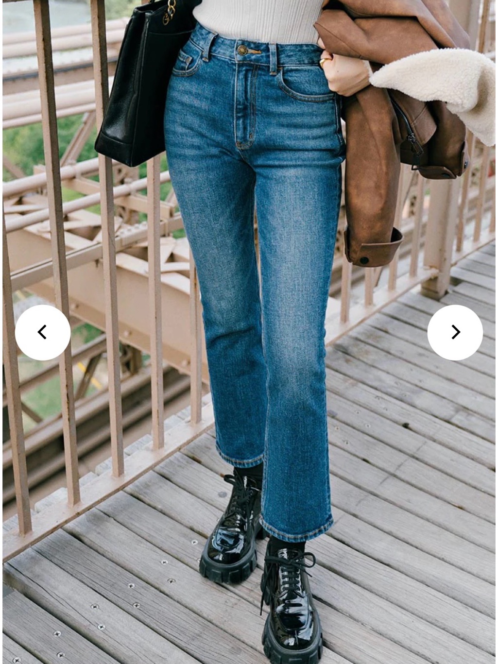 Petite Studio Nyc X Suggyl Libbey Blue Crop Flare Jeans — image 5 of 8